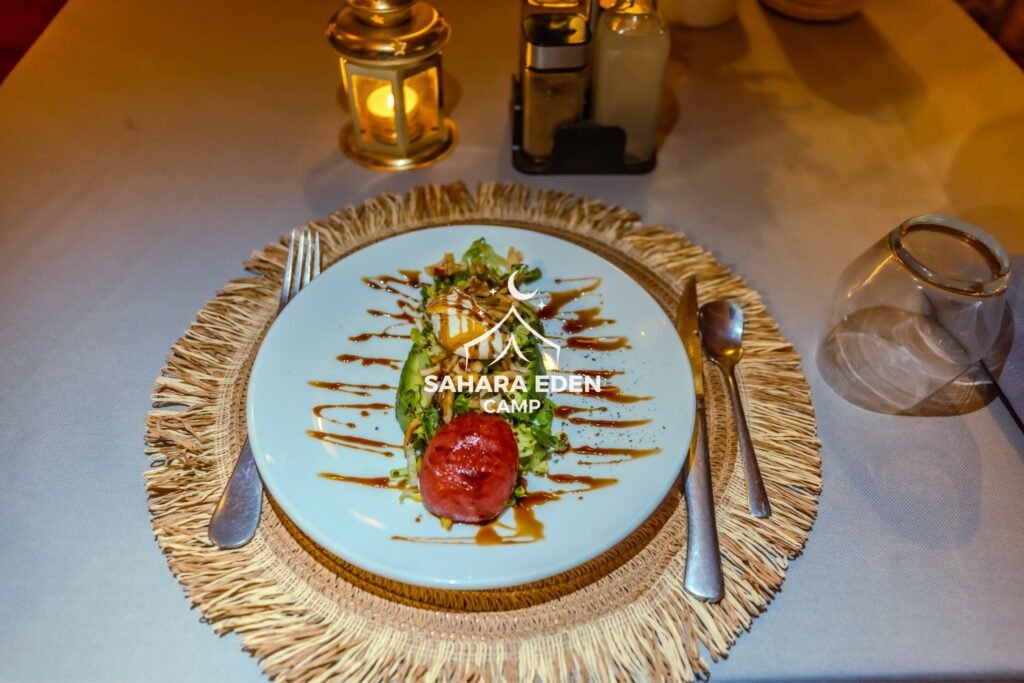 Dining at Sahara Eden Camp
